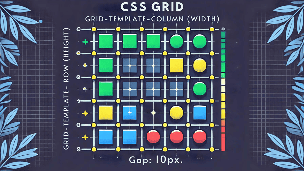 image showing a grid system applied across multiple web pages