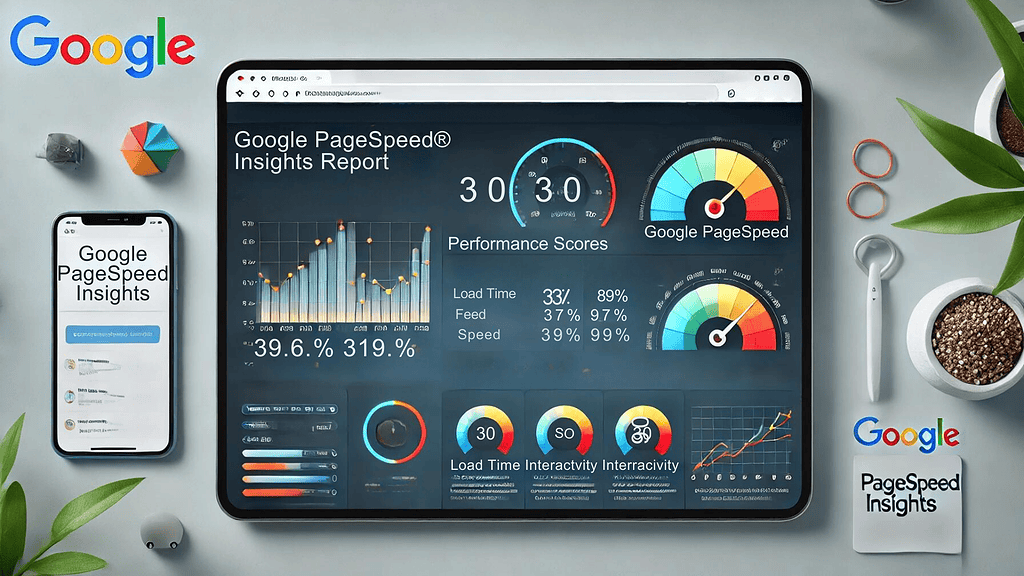 screenshot of a Google PageSpeed Insights report highlighting mobile performance metrics.