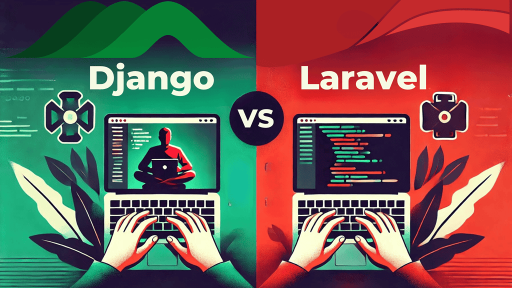 image Diagram showing the architecture of Django or Laravel