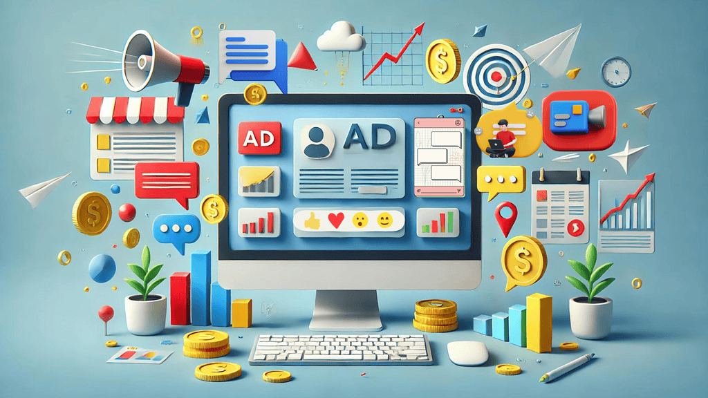 image here illustrating a flowchart of programmatic advertising, showing how ads are bought and placed automatically.