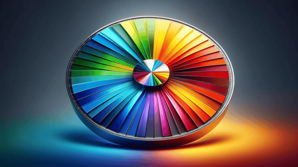 image different emotions associated with various colors, such as a color wheel with emotions.